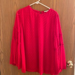 Jodifl Sz L red blouse